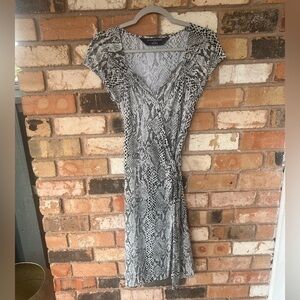 Norma Kamali Snake Print Wrap Dress size XL